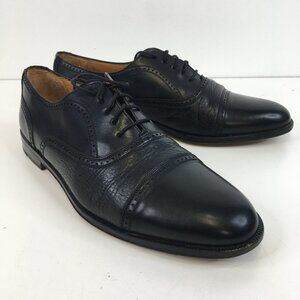 Mezlan Florence Cap Toe Oxford Black Leather Dress Shoe Size 10.5M